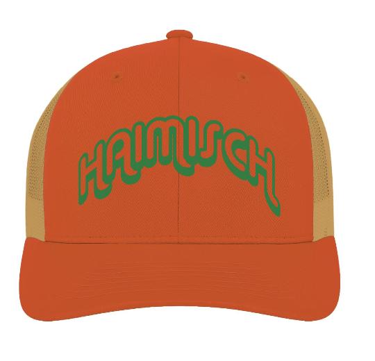 6 Panel Vintage Kappe «Trucker» bestickt