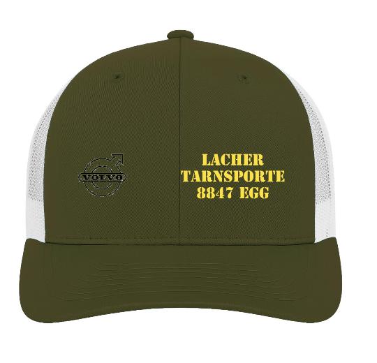 6 Panel Vintage Kappe «Trucker» bestickt