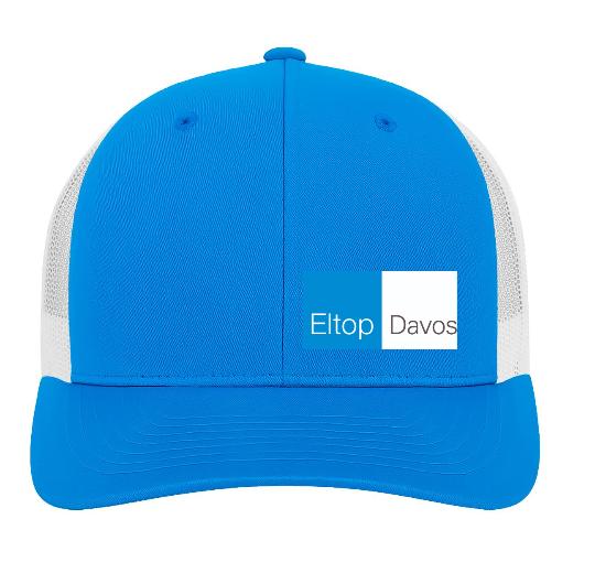 6 Panel Vintage Kappe «Trucker» bestickt