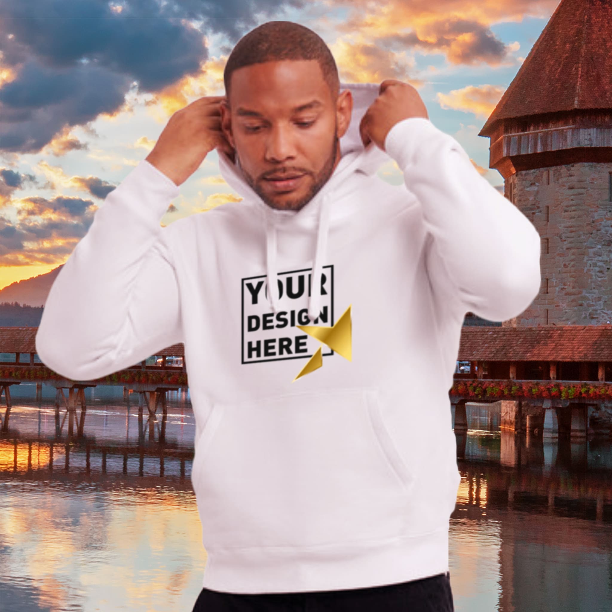 Besticken Lassen Hoodie Herren Personalisieren Logo Pulli