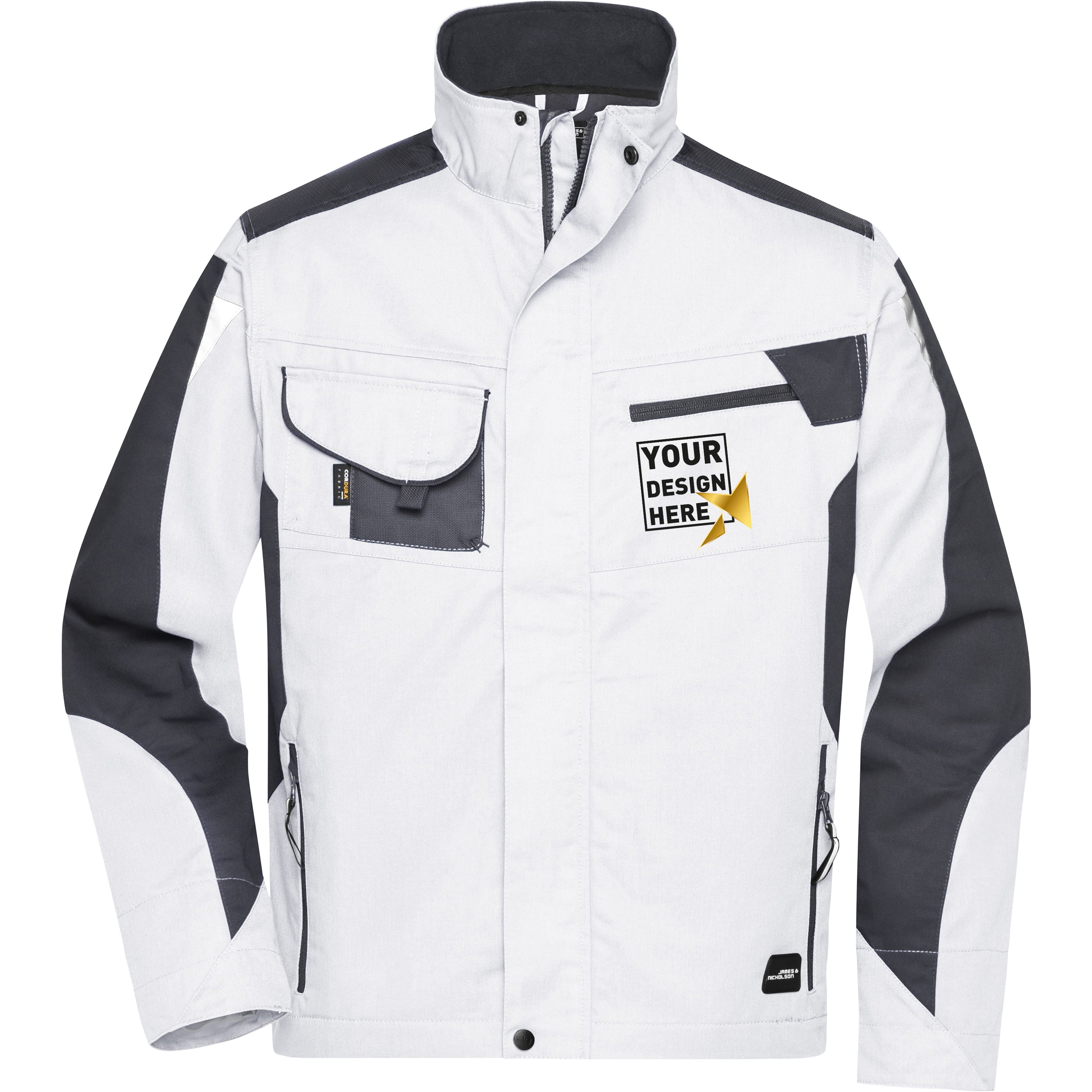 Workwear Jacke white/carbon