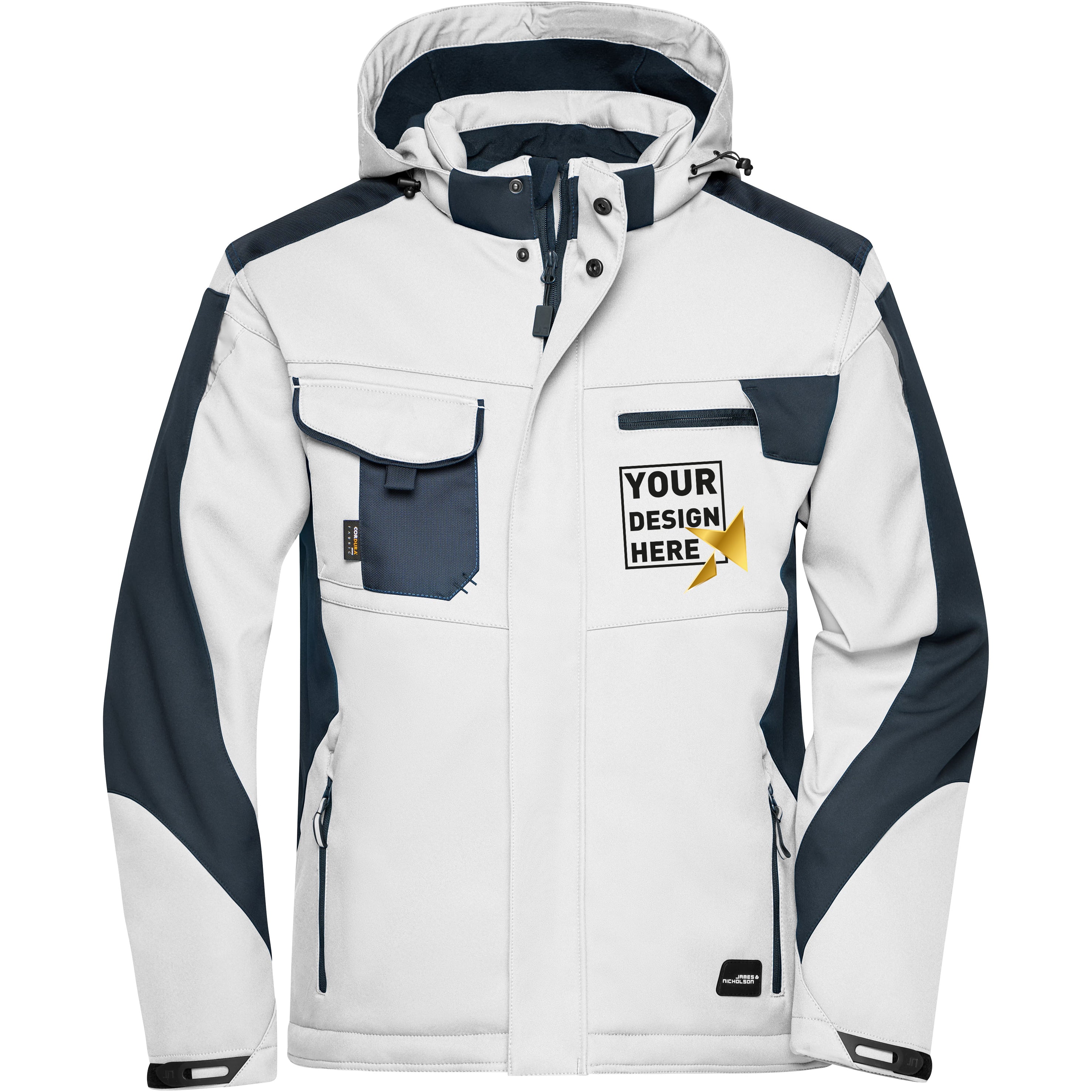 Workwear Winter Softshelljacke white/carbon