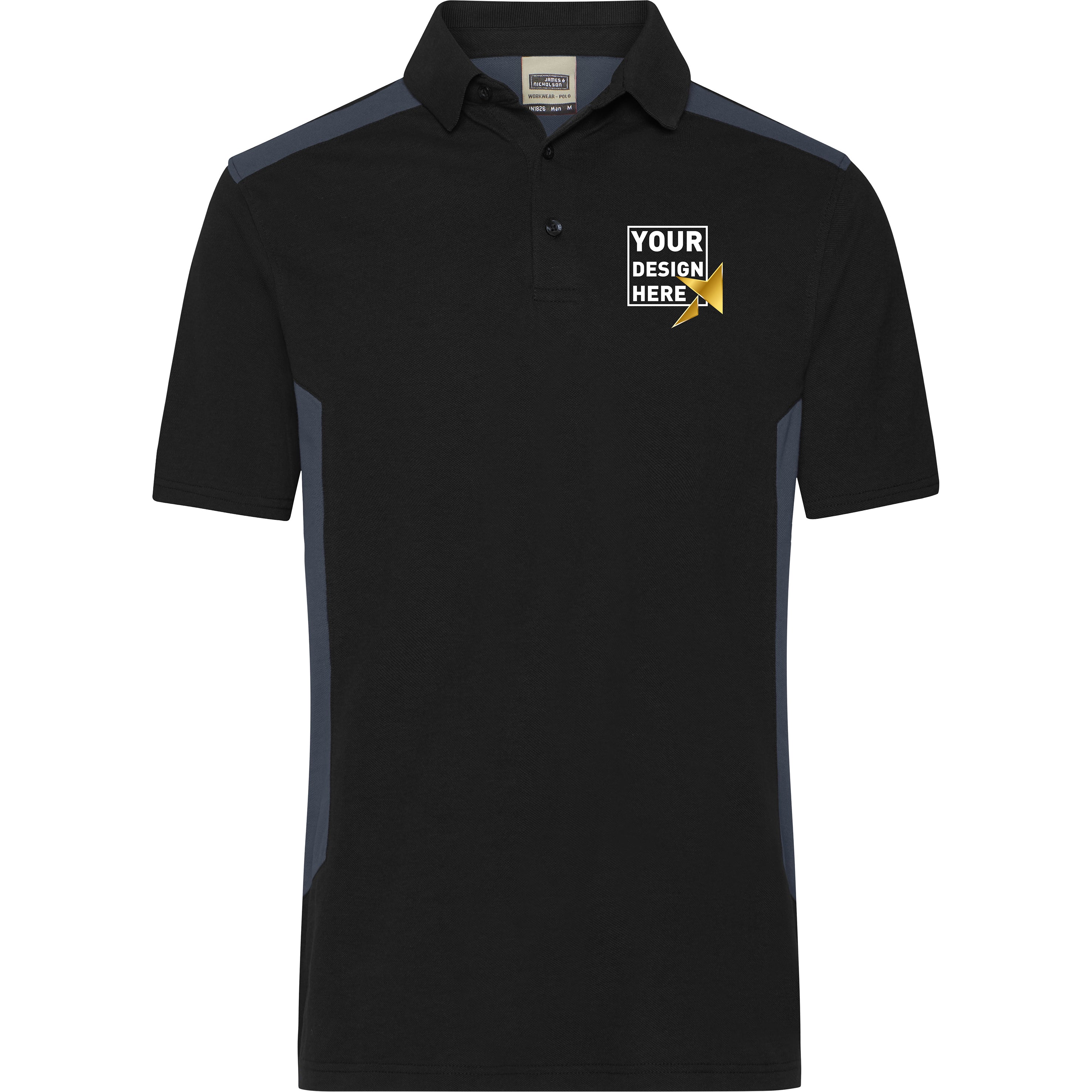 Workwear Polo black/carbon
