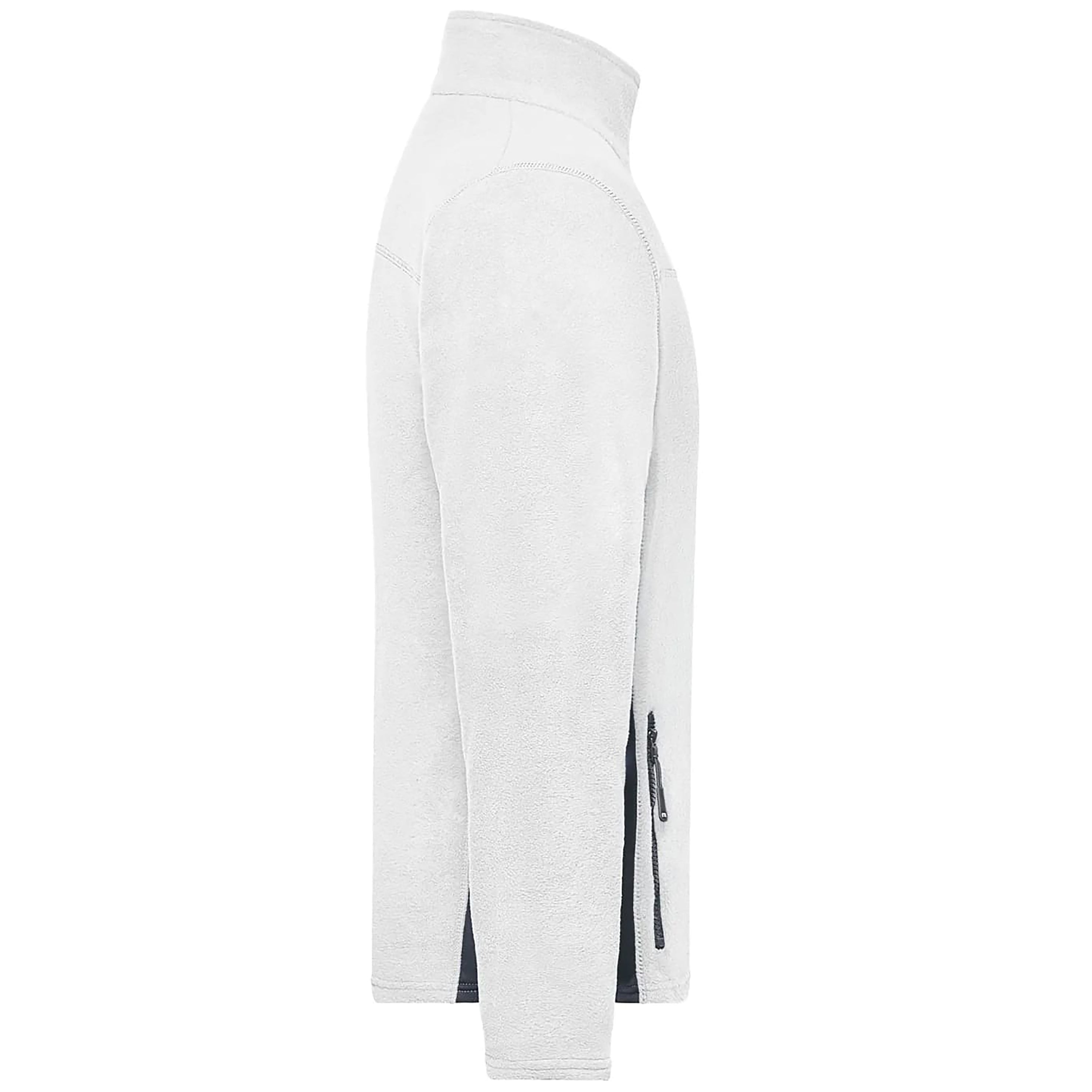 Workwear Microfleece Jacke white/carbon